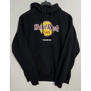 Hard Rock Cafe Sweatshirt Hamburg Germany Hoodie Men's Size L